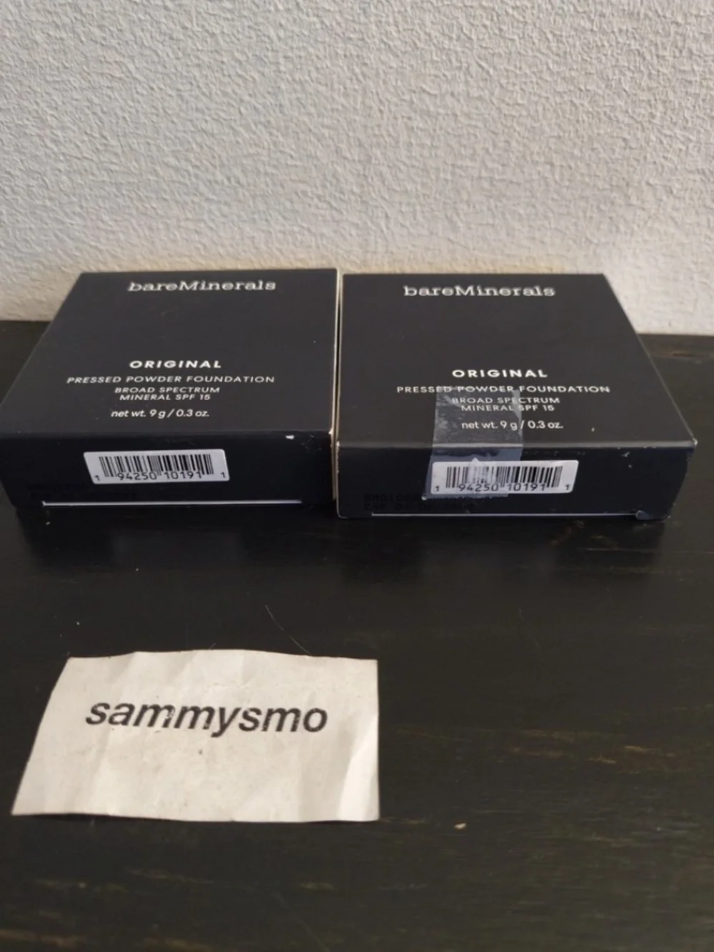 BareMinerals Original Pressed Powder Foundation, spf 15 GOLDEN IVORY 07 x2 01/27